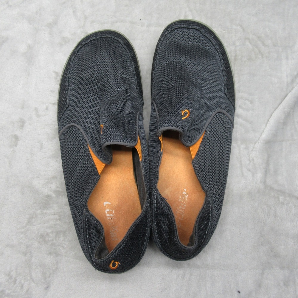 OluKai Men Shoes 11 Black Nohea Mesh Slip On Lightweight Comfort Casual Sneakers - Picture 9 of 15